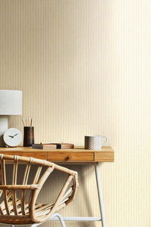 HWA1224W Ditsy Leaf Stripe Hay Wallpaper by Hoopla Walls