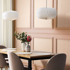 HWA1228W Ditsy Leaf Stripe Apricot Wallpaper by Hoopla Walls