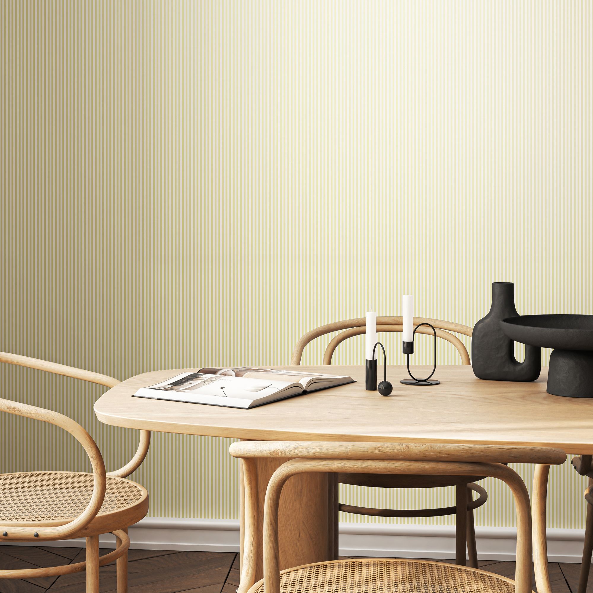 HWA1236W Tiny Stripe Willow Wallpaper by Hoopla Walls