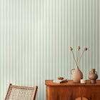 HWA1248W Shadow Stripe Duck Egg Wallpaper by Hoopla Walls