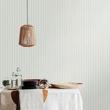 HWA1260W Chalk Stripe Sky Wallpaper by Hoopla Walls