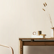 HWA1261W Chalk Stripe Wedgewood Blue Wallpaper by Hoopla Walls