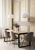 HWA1262W Floral Trail Stone Wallpaper by Hoopla Walls