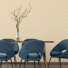 HWA1023W Deco Fan Gold Wallpaper by Hoopla Walls