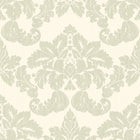 HWA1554W Windsor Damask Soft Sage New Heritage Wallpaper by Hoopla Walls