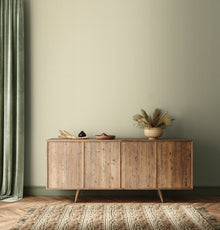 HWA1562W Shell Fan Soft Sage New Heritage Wallpaper by Hoopla Walls
