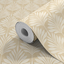 HWA1571W Palm Fan Sand New Heritage Wallpaper by Hoopla Walls