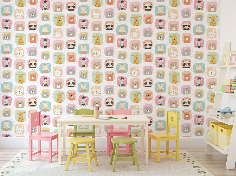 HWA1271W Picture Perfect Sugar Almond Wallpaper by Hoopla Walls