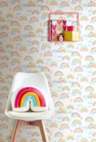 HWA1283W Rainbow Love Fruit Salad Wallpaper by Hoopla Walls