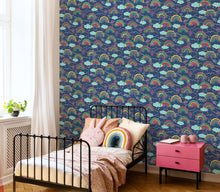HWA1284W Rainbow Love Inky Mix Wallpaper by Hoopla Walls
