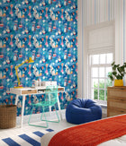 HWA1303W Ships Ahoy! Ocean Mix Wallpaper by Hoopla Walls
