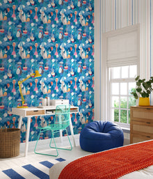 HWA1303W Ships Ahoy! Ocean Mix Wallpaper by Hoopla Walls