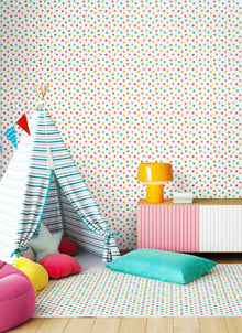HWA1317W Dotty Juicy Fruit Wallpaper by Hoopla Walls