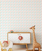 HWA1318W Dotty Teal Mix Wallpaper by Hoopla Walls