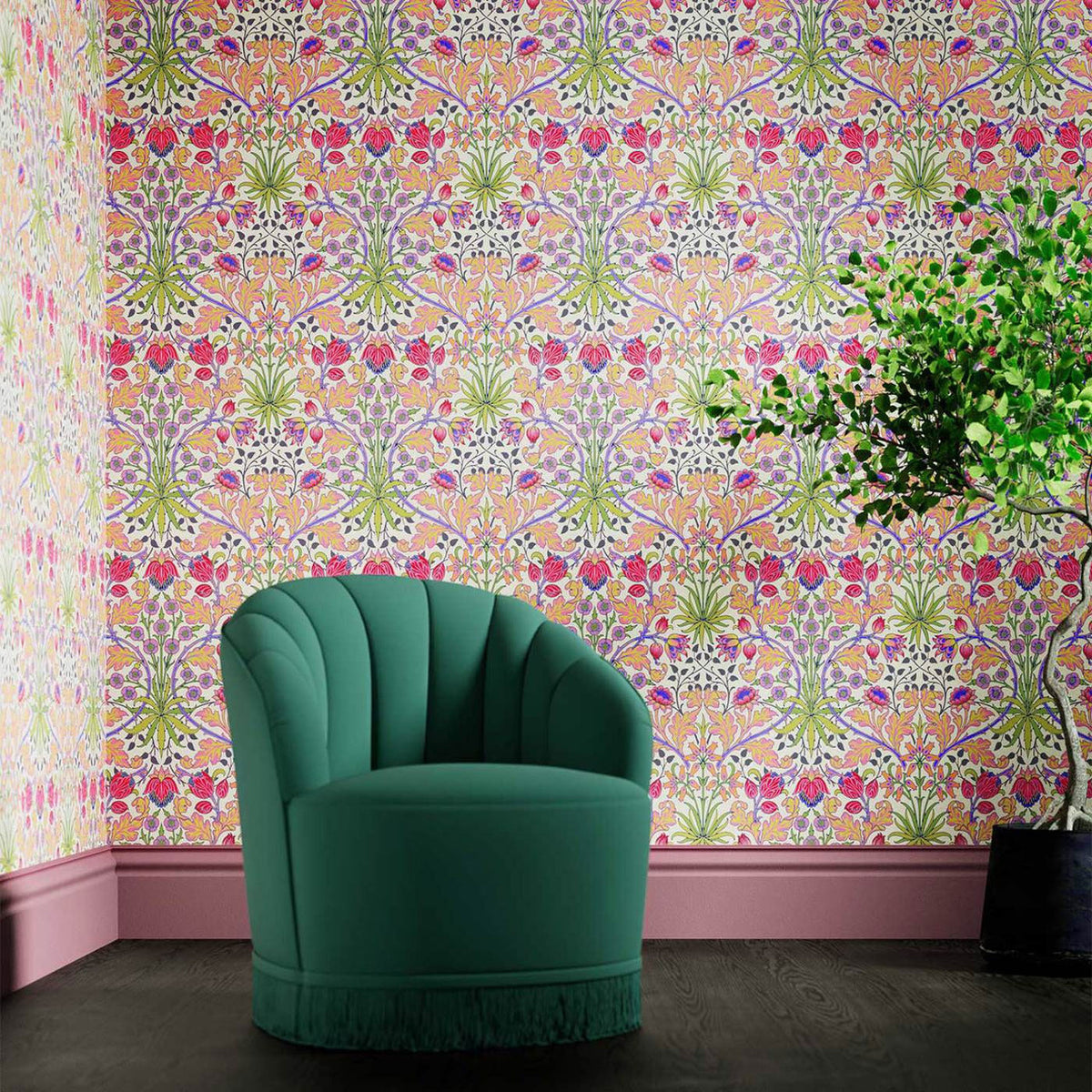Hyacinth Bedford Park Wallpaper by Morris & Co