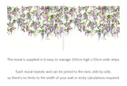 ICN50110M Trailing Wisteria Amethyst Mural by Ohpopsi