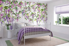 ICN50110M Trailing Wisteria Amethyst Mural by Ohpopsi