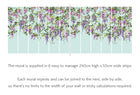 ICN50111M Trailing Wisteria Amethyst & Sky Mural by Ohpopsi