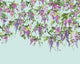 Trailing Wisteria Amethyst & Sky Icon Murals Mural by Ohpopsi