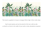ICN50118M Jangala Pistachio Mural by Ohpopsi