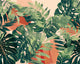 Textured Palm Olive & Rust Icon Murals Mural by Ohpopsi