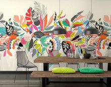 ICN50123M Abstract Tropic Warm Spice Mural by Ohpopsi