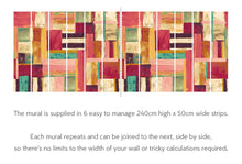 ICN50125M Kujenga Ruby Mural by Ohpopsi