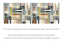 ICN50127M Kujenga Toasted Bark Mural by Ohpopsi