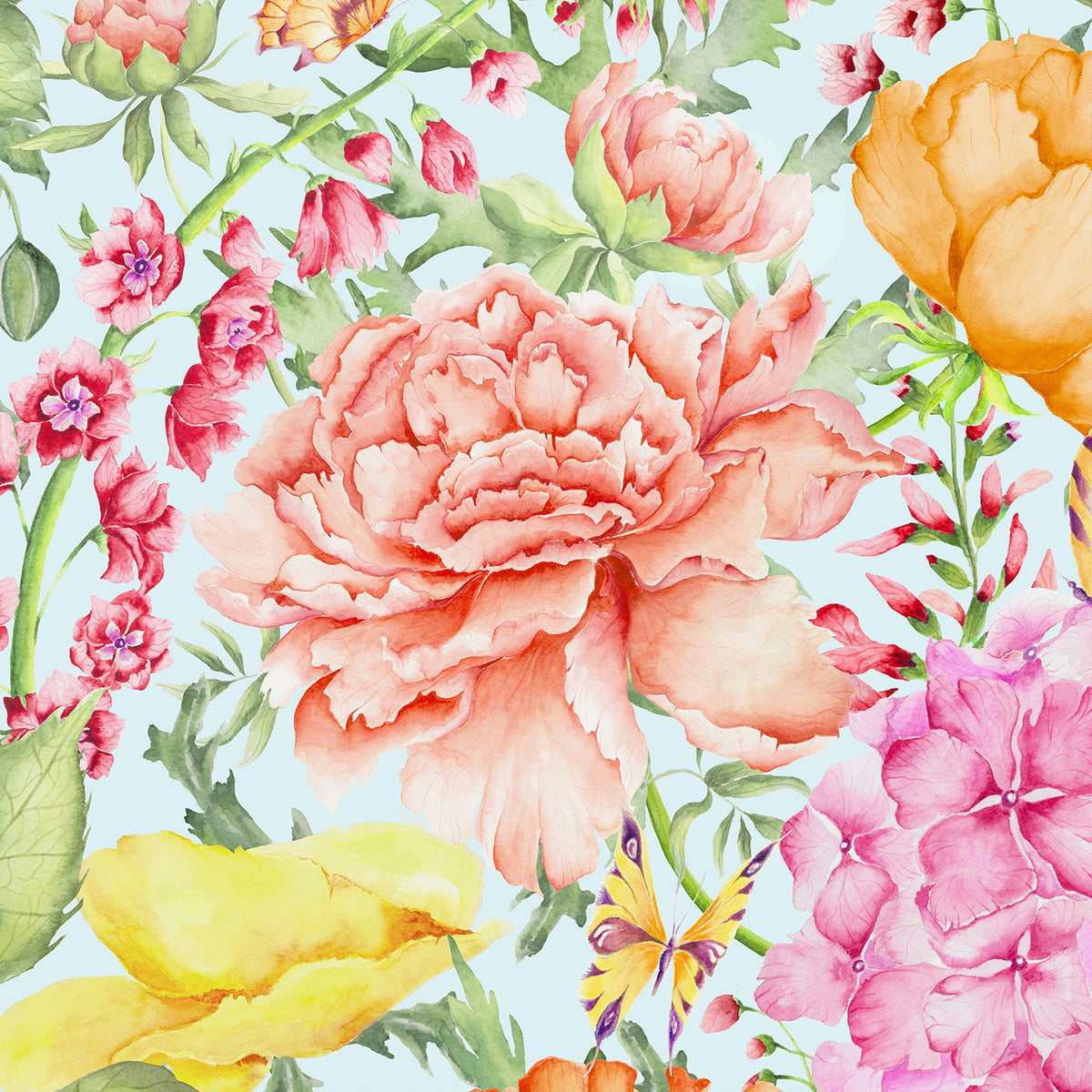 Idalia Duck Egg Blue Wallpaper by Voyage Maison | IDALIA/WPO/DEB