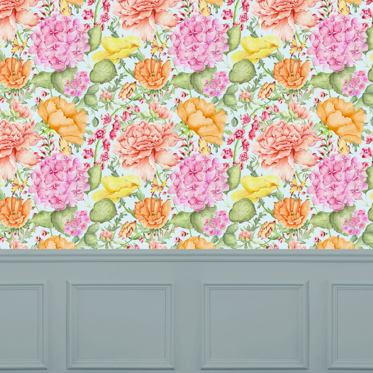 Idalia Duck Egg Blue Wallpaper by Voyage Maison | IDALIA/WPO/DEB