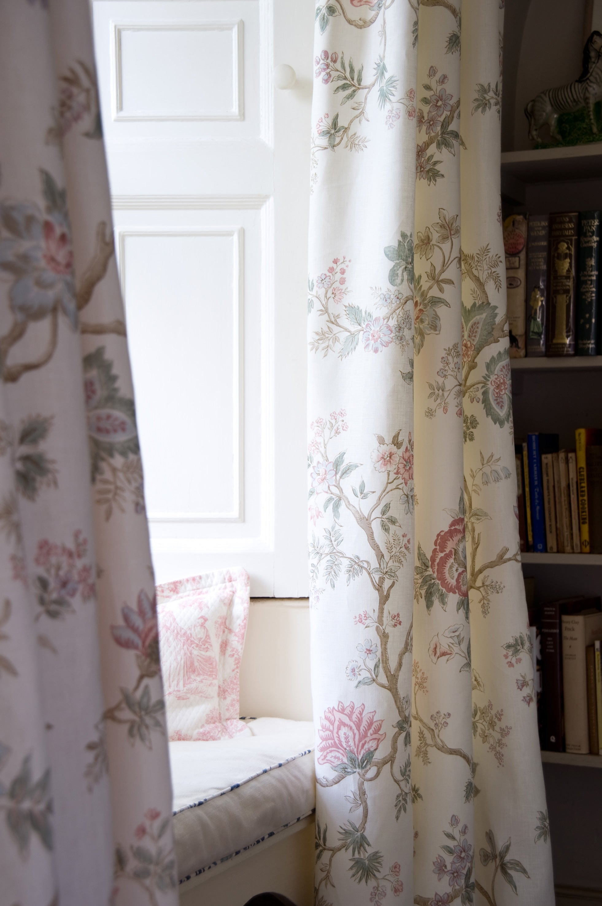 Indienne Mallow Bare Bones Fabric by Lewis & Wood