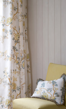 Indienne Quince Bare Bones Fabric by Lewis & Wood