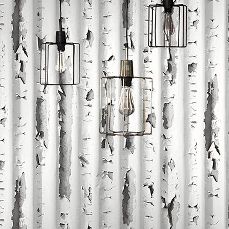 IR50610 Industrial Corrugated Iron Structure Wallpaper by Today Interiors