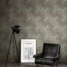 IR52004 Embossed Iron Tile Structure Wallpaper by Today Interiors