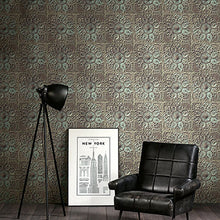 IR52004 Embossed Iron Tile Structure Wallpaper by Today Interiors