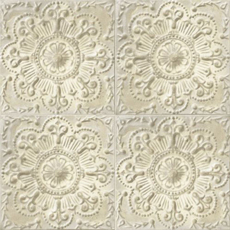 IR52005 Embossed Iron Tile Structure Wallpaper by Today Interiors