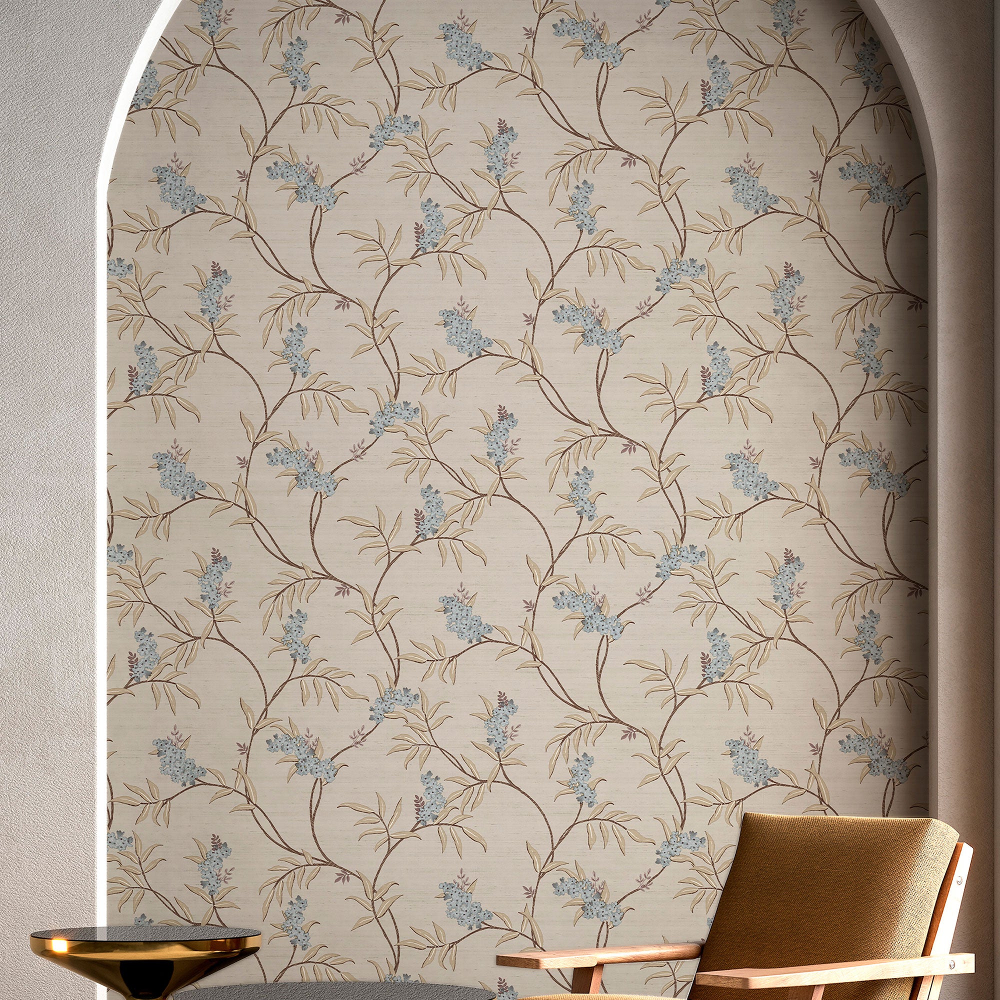 IS33303 Ramage Tonale Italian Silks and Damasks Wallpaper By Galerie