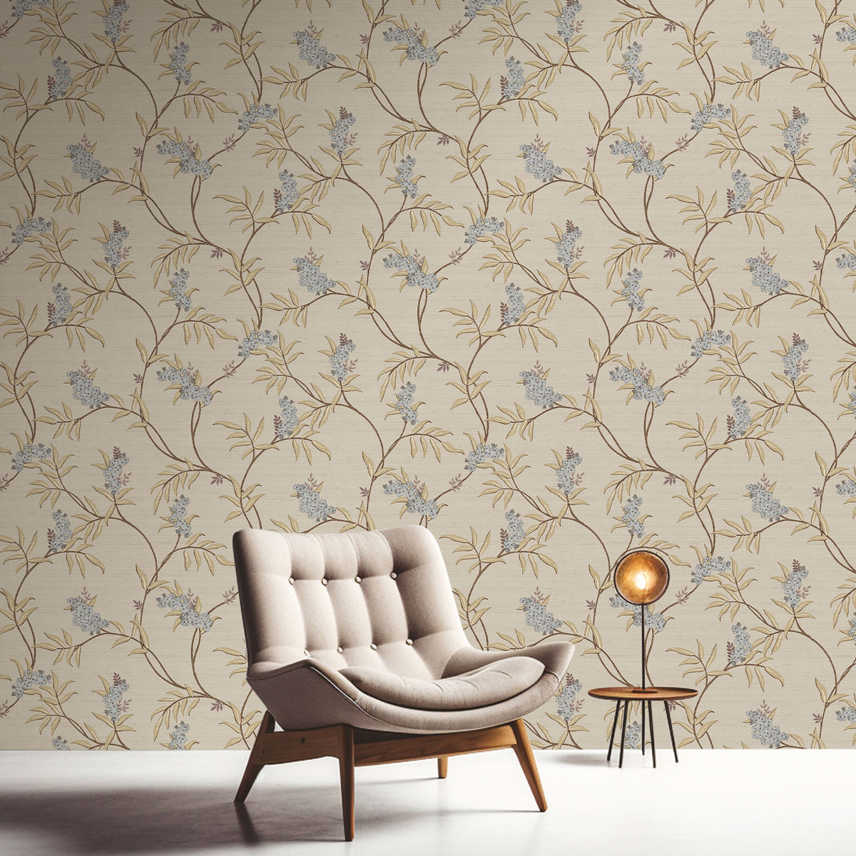 Ramage Tonale Italian Silks and Damasks Wallpaper By Galerie