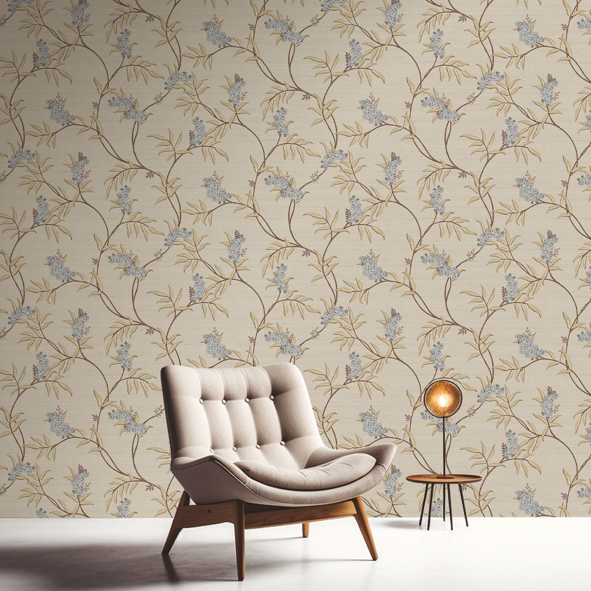 IS33303 Ramage Tonale Italian Silks and Damasks Wallpaper By Galerie