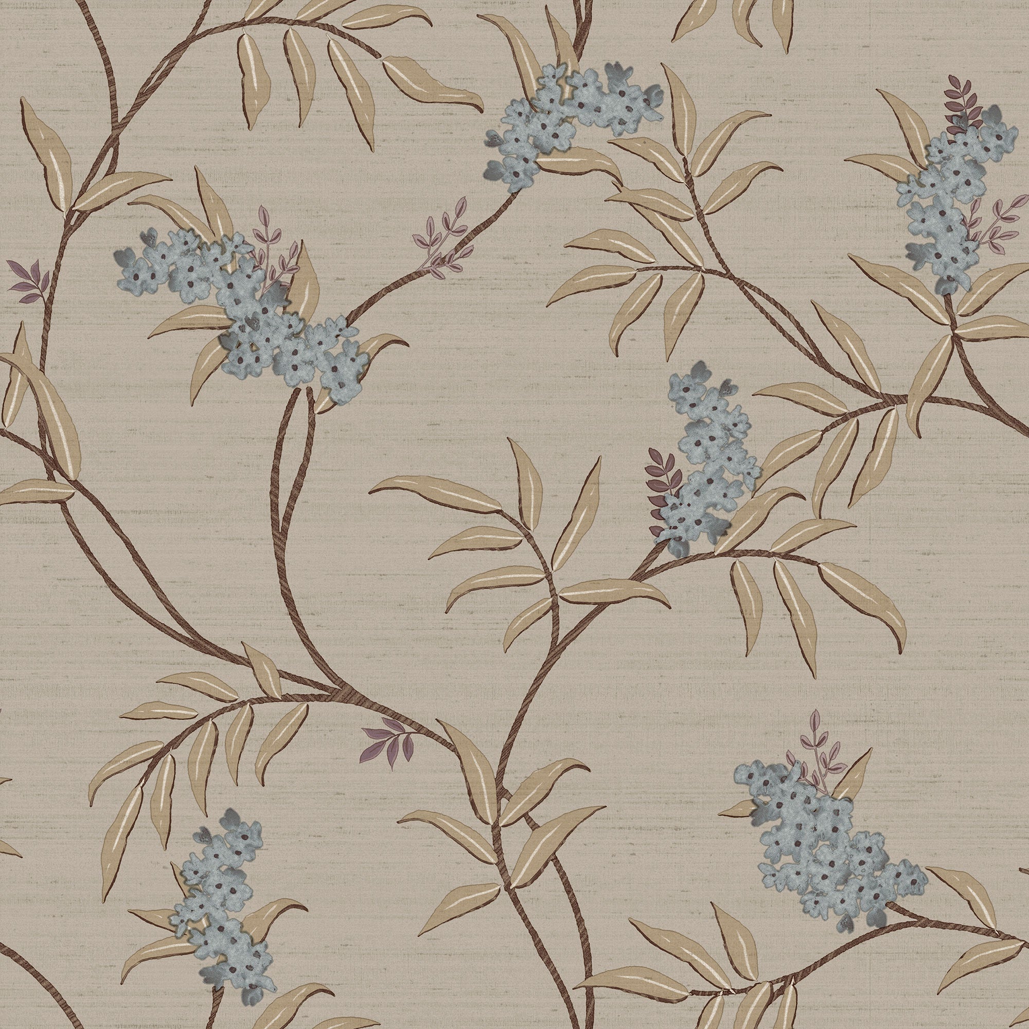 IS33303 Ramage Tonale Italian Silks and Damasks Wallpaper By Galerie