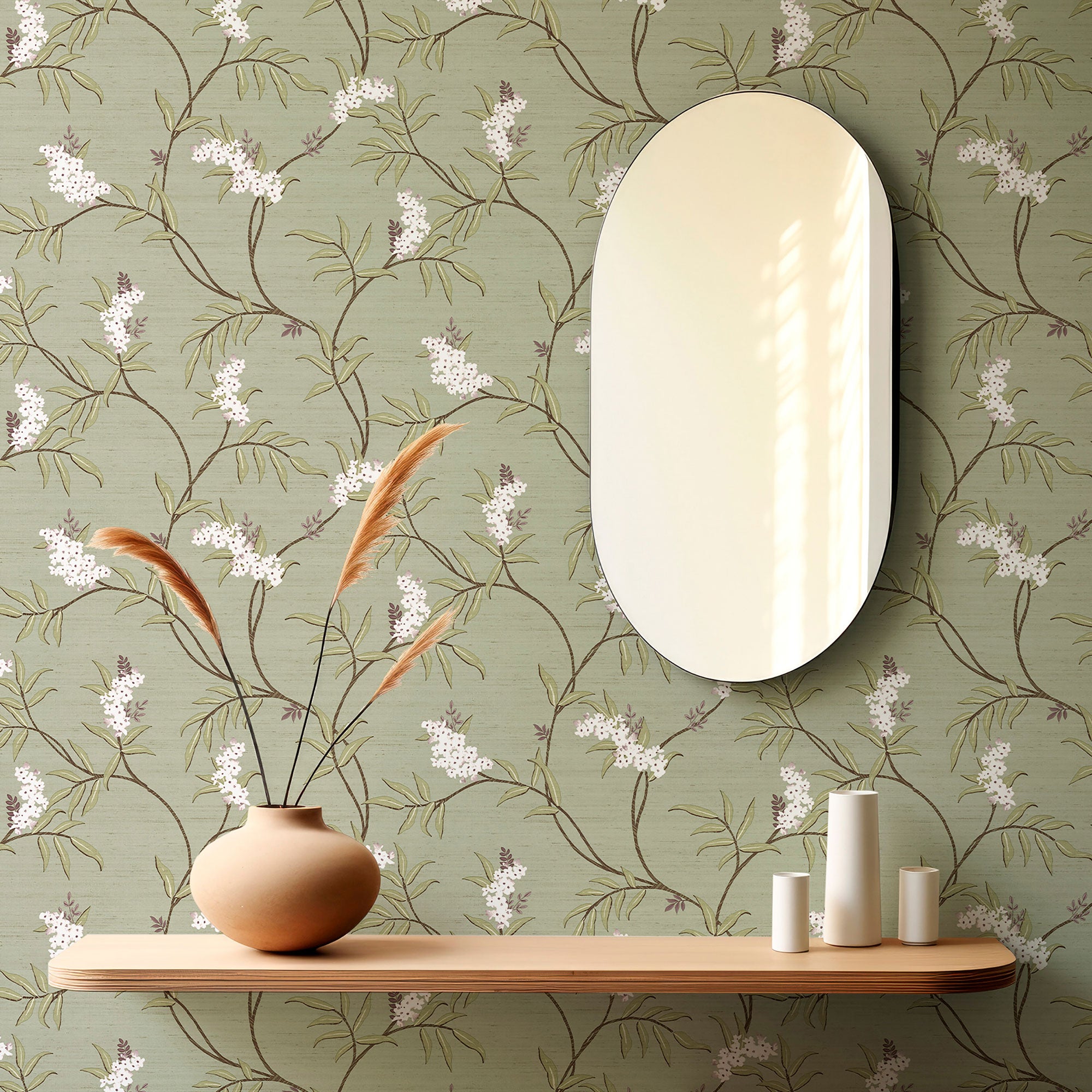 IS33305 Ramage Tonale Italian Silks and Damasks Wallpaper By Galerie