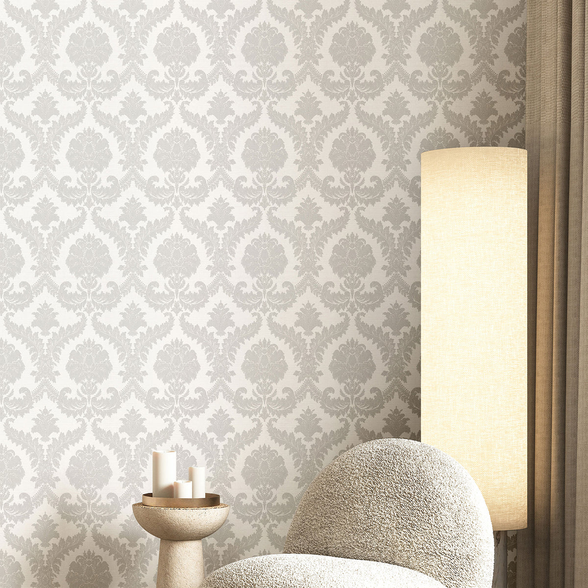 Damasco Imperiale Italian Silks and Damasks Wallpaper By Galerie