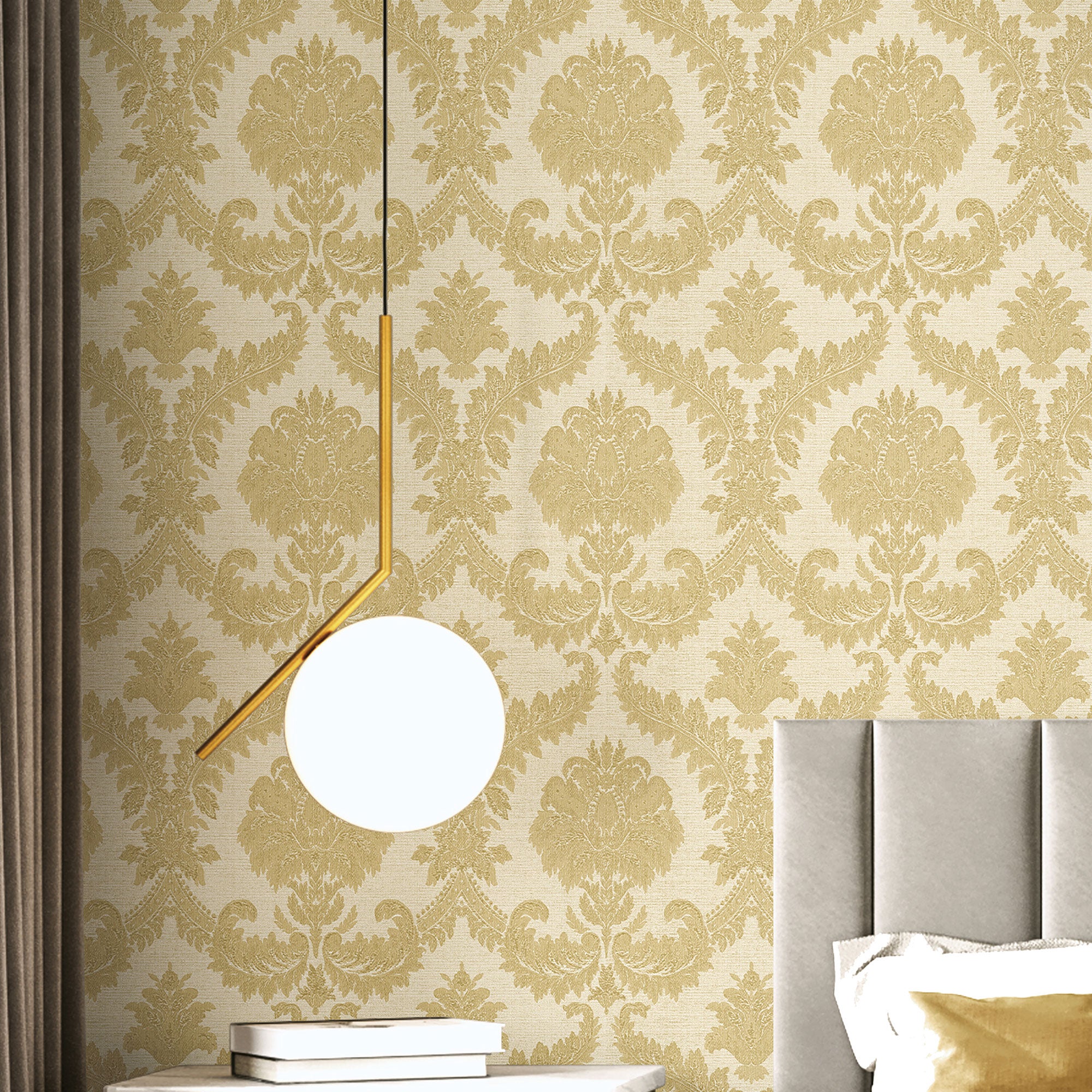 IS33332 Damasco Imperiale Italian Silks and Damasks Wallpaper By Galerie