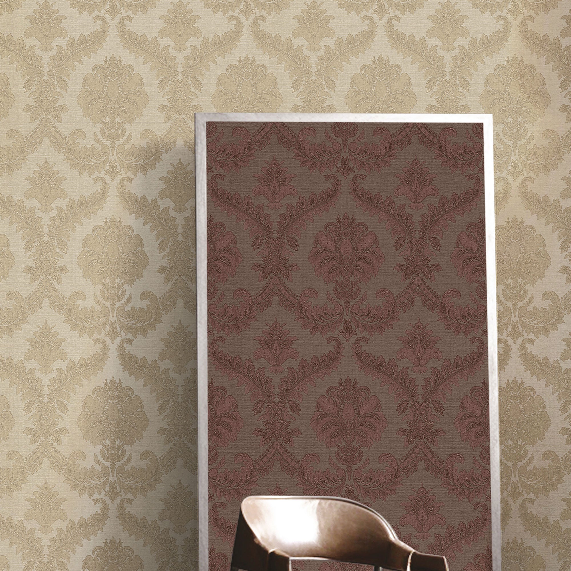 IS33334 Damasco Imperiale Italian Silks and Damasks Wallpaper By Galerie