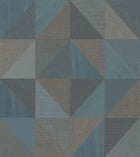 IT32417 Geometrico Congo Blue Italian Textures 4 Wallpaper by Galerie