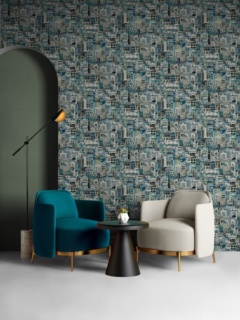IT4401-2 Villa Azul Ítera Wallpaper by Tres Tintas