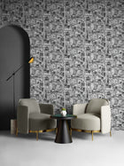 IT4401-5 Villa Gris Ítera Wallpaper by Tres Tintas