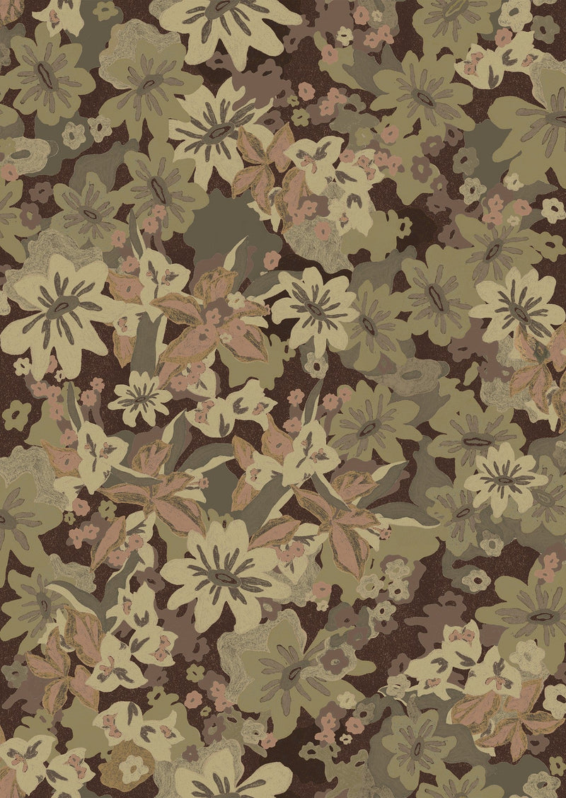 IT4402-2 Heura Marrón Oscuro Ítera Wallpaper by Tres Tintas