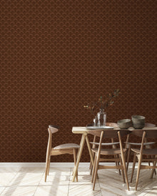 IT4404-1 Flabelo Marrón Ítera Wallpaper by Tres Tintas