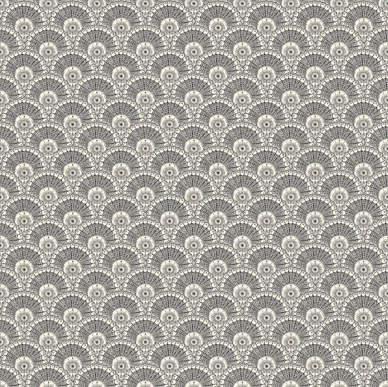IT4404-2 Flabelo Beige Y Negro Ítera Wallpaper by Tres Tintas
